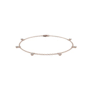 Bracelet diamants ronds 0.30 carat or rose Celestina